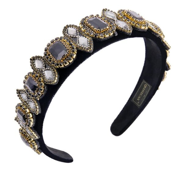 Rhinestone Headband Women\'s Hair Accessories Beaded Elegant Non-slip main image 7
